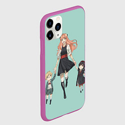 Чехол iPhone 11 Pro матовый Семья шпионов наоборот, цвет: 3D-фиолетовый — фото 2