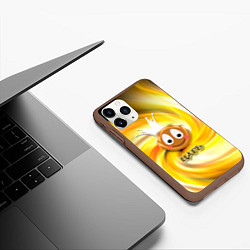 Чехол iPhone 11 Pro матовый Просто царь смайл, цвет: 3D-коричневый — фото 2