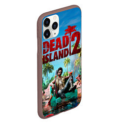 Чехол iPhone 11 Pro матовый Dead island two, цвет: 3D-коричневый — фото 2