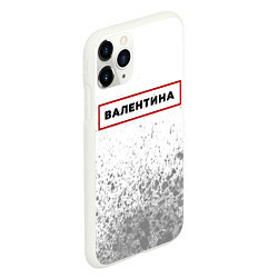 Чехол iPhone 11 Pro матовый Валентина - в красной рамке на светлом, цвет: 3D-белый — фото 2