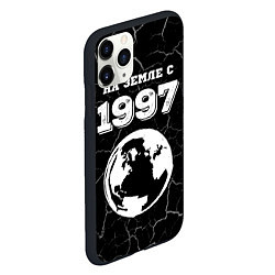 Чехол iPhone 11 Pro матовый На Земле с 1997: краска на темном, цвет: 3D-черный — фото 2