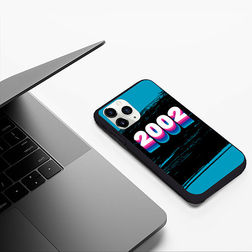 Чехол iPhone 11 Pro матовый Made in 2002: vintage art / 3D-Черный – фото 3