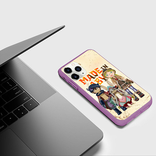 Чехол iPhone 11 Pro матовый Made in Abyss / 3D-Фиолетовый – фото 3