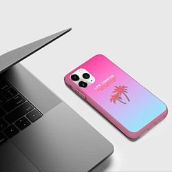 Чехол iPhone 11 Pro матовый Творец своей жизни, цвет: 3D-малиновый — фото 2