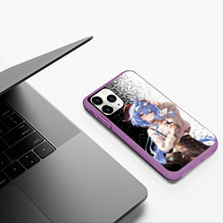 Чехол iPhone 11 Pro матовый Гань юй в современности, цвет: 3D-фиолетовый — фото 2