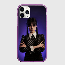 Чехол iPhone 11 Pro матовый Уэнздей, цвет: 3D-фиолетовый