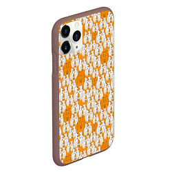 Чехол iPhone 11 Pro матовый Ты не одинок, цвет: 3D-коричневый — фото 2