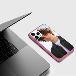 Чехол iPhone 11 Pro матовый Timothe for Variety, цвет: 3D-малиновый — фото 2