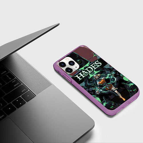Чехол iPhone 11 Pro матовый Мелиноя и Геката hades 2 / 3D-Фиолетовый – фото 3