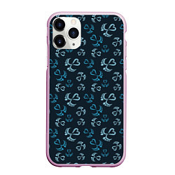 Чехол iPhone 11 Pro матовый Человеческие стопы, цвет: 3D-розовый