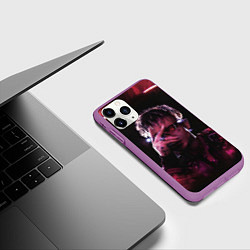 Чехол iPhone 11 Pro матовый Кибер Сайонара, цвет: 3D-фиолетовый — фото 2
