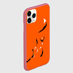 Чехол iPhone 11 Pro матовый Рыжая лисица, цвет: 3D-малиновый — фото 2