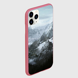 Чехол iPhone 11 Pro матовый Природа Скайрима, цвет: 3D-малиновый — фото 2