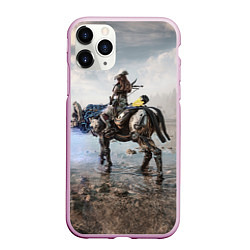 Чехол iPhone 11 Pro матовый Элой на животном, цвет: 3D-розовый
