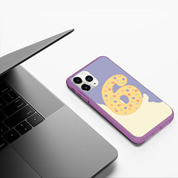 Чехол iPhone 11 Pro матовый Мне 6, цвет: 3D-фиолетовый — фото 2