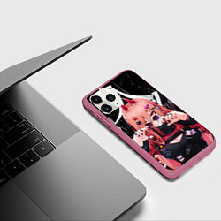 Чехол iPhone 11 Pro матовый Chainsaw Man - Power, цвет: 3D-малиновый — фото 2