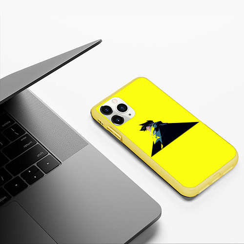 Чехол iPhone 11 Pro матовый Дэвид Мартинес / 3D-Желтый – фото 3