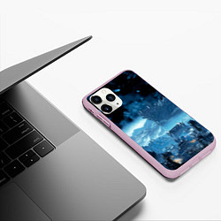 Чехол iPhone 11 Pro матовый Dark Souls III - Мир, цвет: 3D-розовый — фото 2