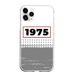 Чехол iPhone 11 Pro матовый 1975 - в красной рамке на светлом