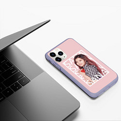 Чехол iPhone 11 Pro матовый Сана Twice, цвет: 3D-светло-сиреневый — фото 2