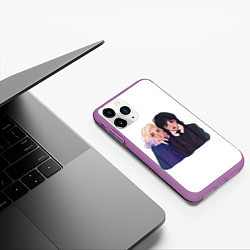 Чехол iPhone 11 Pro матовый Wednesday валери кинботт, цвет: 3D-фиолетовый — фото 2