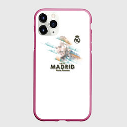Чехол iPhone 11 Pro матовый Karim Benzema - Real Madrid, цвет: 3D-малиновый