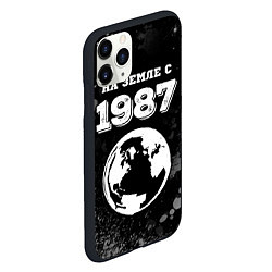 Чехол iPhone 11 Pro матовый На Земле с 1987: краска на темном, цвет: 3D-черный — фото 2