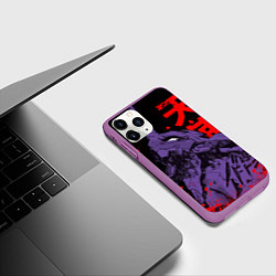 Чехол iPhone 11 Pro матовый Евангелион - eva berserk, цвет: 3D-фиолетовый — фото 2
