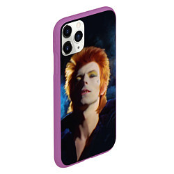Чехол iPhone 11 Pro матовый David Bowie - Jean Genie, цвет: 3D-фиолетовый — фото 2