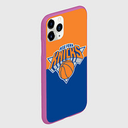 Чехол iPhone 11 Pro матовый Нью-Йорк Никс НБА, цвет: 3D-фиолетовый — фото 2
