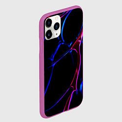 Чехол iPhone 11 Pro матовый Синне красный фон, цвет: 3D-фиолетовый — фото 2