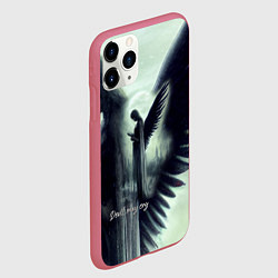 Чехол iPhone 11 Pro матовый Devil may cry, цвет: 3D-малиновый — фото 2