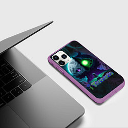 Чехол iPhone 11 Pro матовый Terraria monster, цвет: 3D-фиолетовый — фото 2