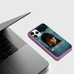 Чехол iPhone 11 Pro матовый Унсдэй портрет, цвет: 3D-фиолетовый — фото 2