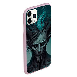 Чехол iPhone 11 Pro матовый Демон леса, цвет: 3D-розовый — фото 2