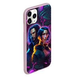 Чехол iPhone 11 Pro матовый Джонни и Джуди, цвет: 3D-розовый — фото 2