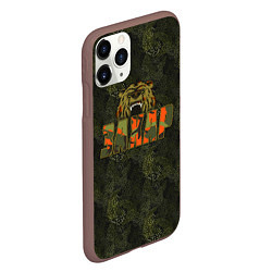 Чехол iPhone 11 Pro матовый Захар камуфляж, цвет: 3D-коричневый — фото 2