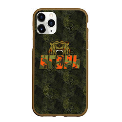 Чехол iPhone 11 Pro матовый Игорь камуфляж, цвет: 3D-коричневый