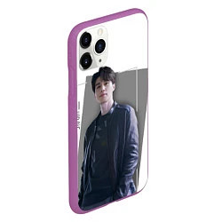 Чехол iPhone 11 Pro матовый Актёр Ли Дон Ук, цвет: 3D-фиолетовый — фото 2