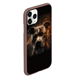 Чехол iPhone 11 Pro матовый Стафф - огонь, цвет: 3D-коричневый — фото 2