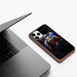 Чехол iPhone 11 Pro матовый Космические паладины России, цвет: 3D-коричневый — фото 2