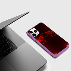 Чехол iPhone 11 Pro матовый Cypher Valorant, цвет: 3D-фиолетовый — фото 2