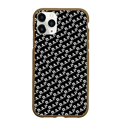 Чехол iPhone 11 Pro матовый B A P black n white pattern, цвет: 3D-коричневый