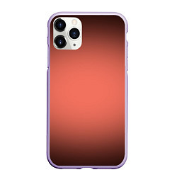 Чехол iPhone 11 Pro матовый Коралловый градиент, цвет: 3D-светло-сиреневый