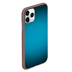 Чехол iPhone 11 Pro матовый Изумрудный градиент, цвет: 3D-коричневый — фото 2