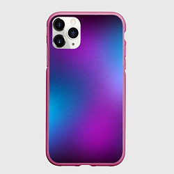 Чехол iPhone 11 Pro матовый НЕОНОВЫЙ ГРАДИЕНТ, цвет: 3D-малиновый