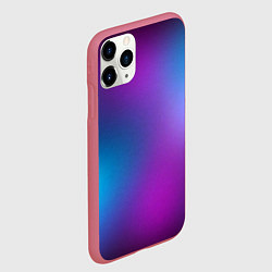 Чехол iPhone 11 Pro матовый НЕОНОВЫЙ ГРАДИЕНТ, цвет: 3D-малиновый — фото 2