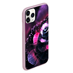 Чехол iPhone 11 Pro матовый Цветок сделанный нейросетью, цвет: 3D-розовый — фото 2