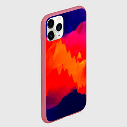 Чехол iPhone 11 Pro матовый Битва полигонов нейростеть, цвет: 3D-малиновый — фото 2