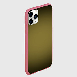 Чехол iPhone 11 Pro матовый Градиент хаки, цвет: 3D-малиновый — фото 2